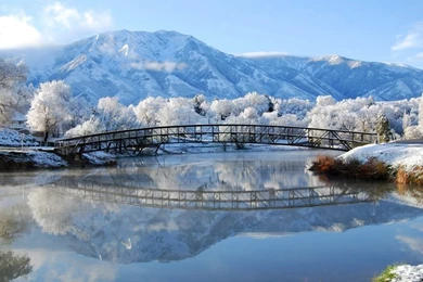 Mountains,water Water Mountains Landscapes Nature Winter Snow ...