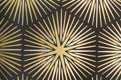 Spark Wallpapers Foiled Sunburst Design Wallpapers In Black With ...