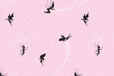 FAIRIES WITH MAGIC DUST In Pink   Peel & Stick Wallpapers ...