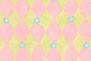 Pink And Yellow Daisy Harlequin Wall Paper   The Frog And The Princess