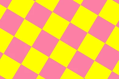 Yellow And Tickle Me Pink Checkers Chequered Checkered Squares ...