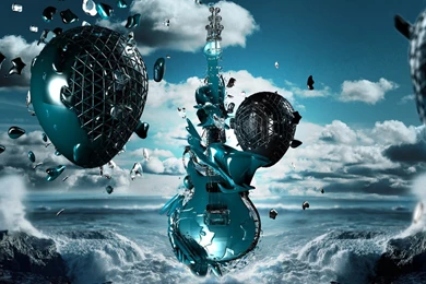 Guitar Music Design Art 3d Sky Wallpapers By BillGate ...