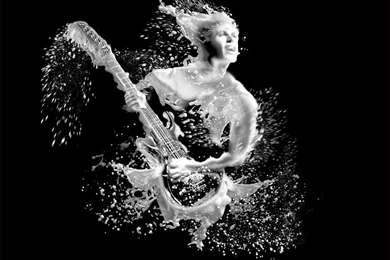 Guitar Digital Liquid Liquid Guitar Player Man Art HD Wallpapers ...