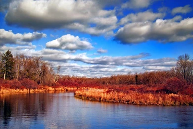 1280x1024 Red Dry Along River Desktop PC And Mac Wallpapers