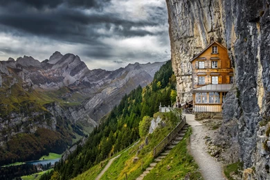 Boarding House In Swiss Alps Wallpapers