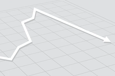 Arrow Graph Over Design Powerpoint Templates 3D Graphics, Silver ...