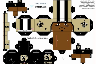 Darren Sproles Saints Cubee By Etchings13 On DeviantArt