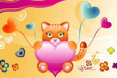 Desktop Wallpapers · Gallery · Miscellaneous · Love Kitten ...