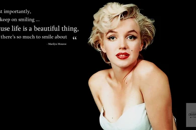 Marilyn Monroe Quotes About Smiling   Album On Quotesvil.com