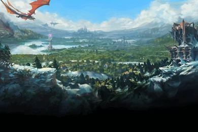 Runescape Concept Art Without RS Logo.   For Ya' Client Background.