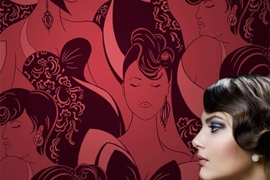 Claudine – Dangerous Red — Flock Wallpapers :: Opus Muras ...