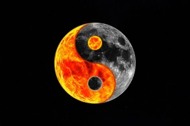 Moon,yin Yang Moon Yin Yang Photomanipulations 1680x1050 Wallpapers ...