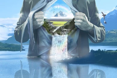 Mountains,birds Mountains Birds Suit Surreal Waterfalls 1600x1200 ...