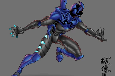 Miss Martian Vs. Blue Beetle By Apemanenforcer On DeviantArt