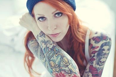 Tattooed Redhead Wallpaper,girls HD Wallpaper,2560x1440 HD ...