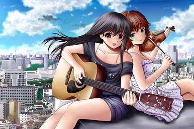 Widescreen Guitar Anime Girl Wallpapers - Anime Wallpapers Free ...