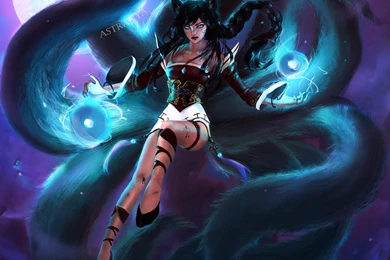 Ahri The Nine Tailed Fox Wallpapers